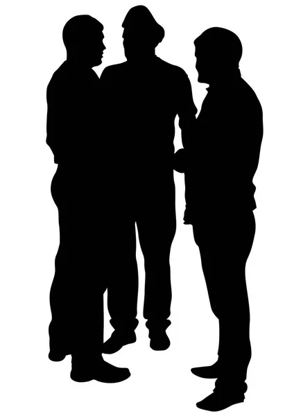 Les hommes d'affaires sur un blanc — Image vectorielle
