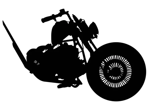 白のビンテージ バイク — ストックベクタ
