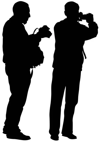 Photo two man — Stock Vector