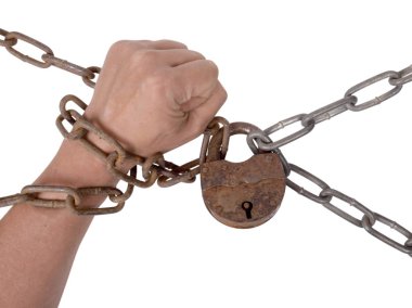 Kilit ve beyaz yandan