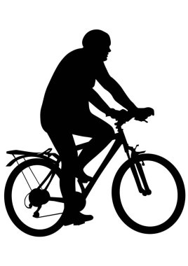 Bisikletçi beyaz