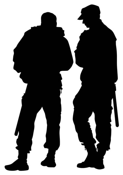 Полицейские на белых
