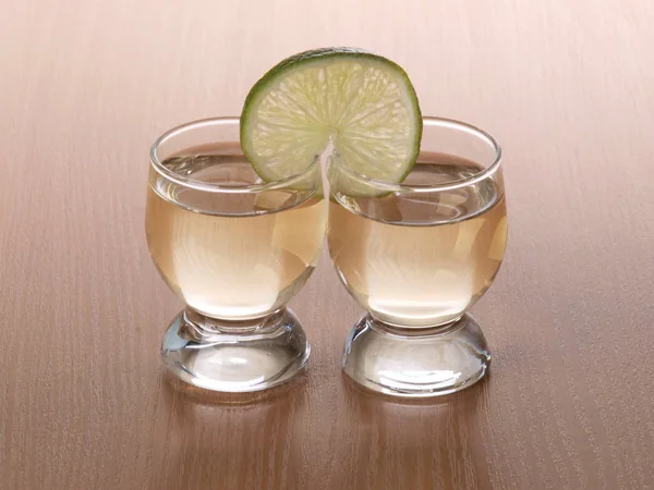 Lemon tequila cup — Stock Photo, Image