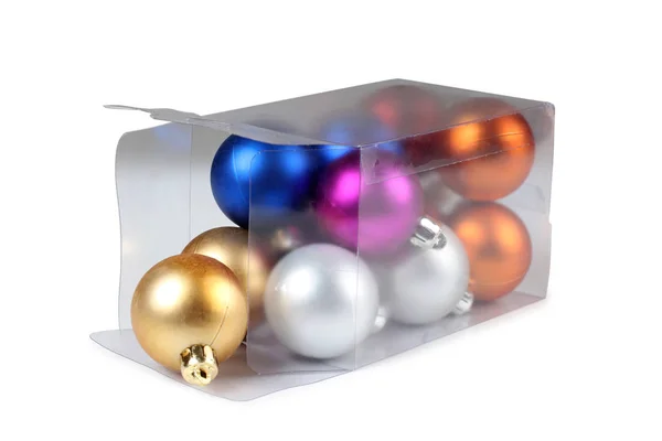 Christmas ball in box — Stock Photo, Image