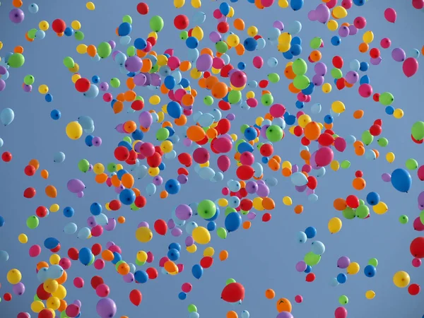 Globos en azul — Foto de Stock