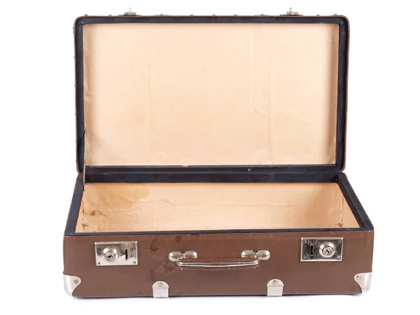 Old leather suitcase — Stock Photo, Image