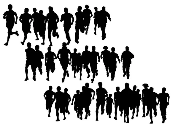 Mensen lopen — Stockvector