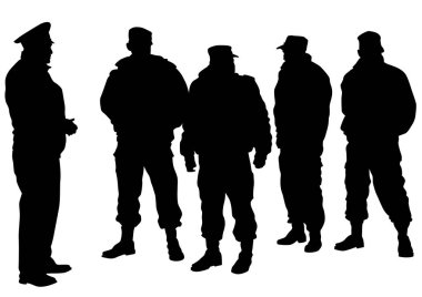 Özel polis beyaz üzerine