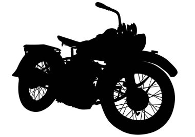 Beyaz üzerine eski büyük motor