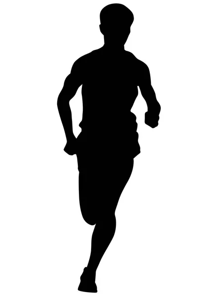 Running Man vier — Stockvektor