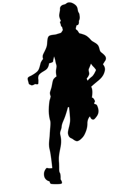 Běžící muž tři — Stockový vektor