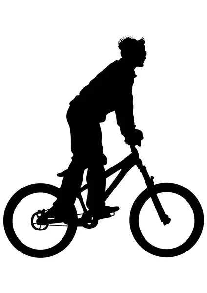 Sportovní cyklisté muž — Stockový vektor