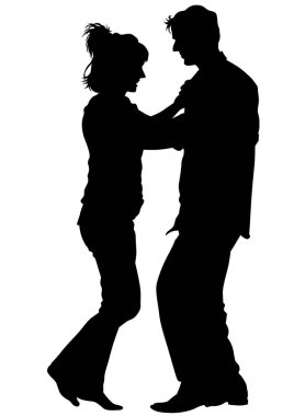 Dört dansçı çiftler tango