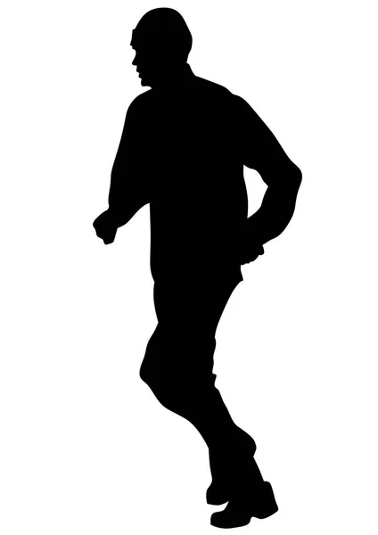 Correr hombre deportivo dos — Vector de stock