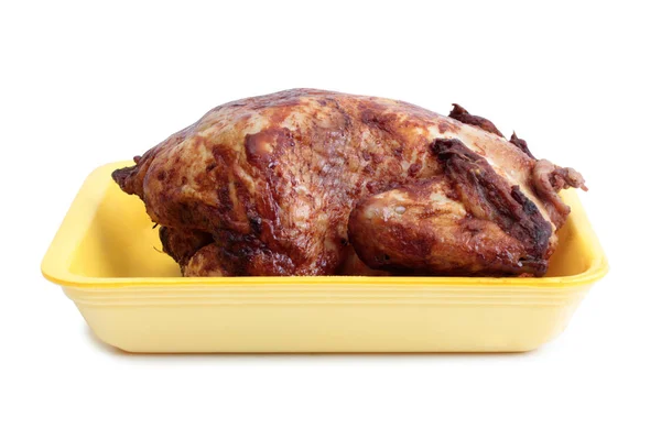 Carne de frango em quatro brancos — Fotografia de Stock