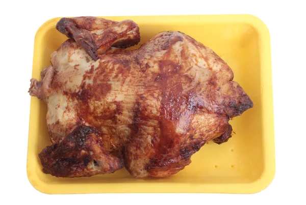 Куриное мясо на белом — стоковое фото
