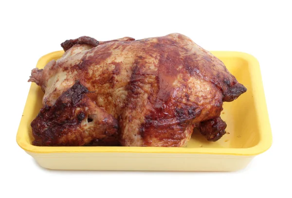 Carne de frango em dois brancos — Fotografia de Stock