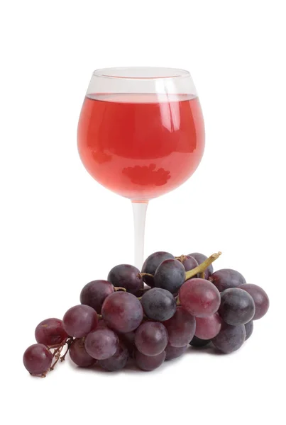 Borospohár és a szőlő hat — Stock Fotó