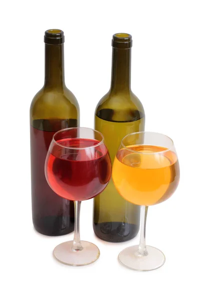 Copo de vinho em branco quatro — Fotografia de Stock