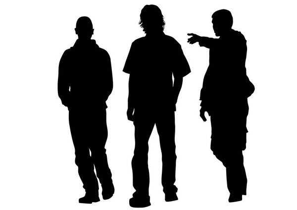 Молодые мальчики на белом
