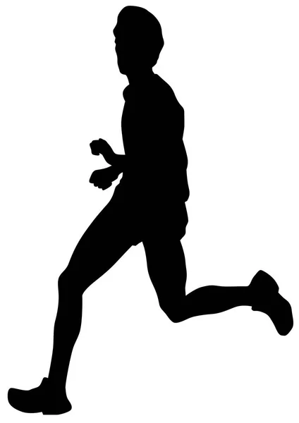 Courir sport hommes un — Image vectorielle