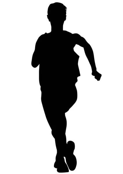 Laufsport Herren neun — Stockvektor