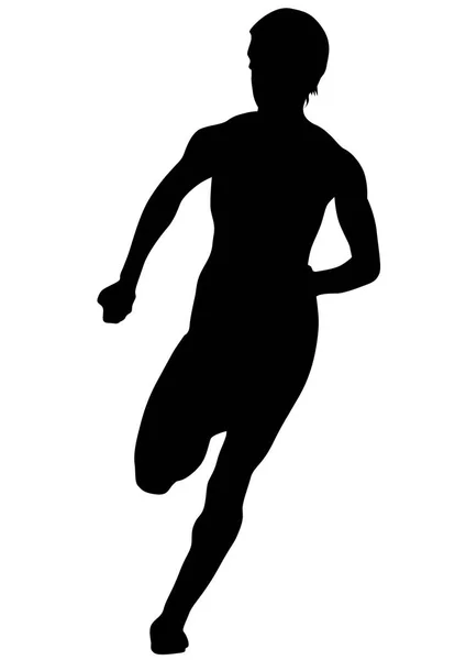 Course sport hommes six — Image vectorielle