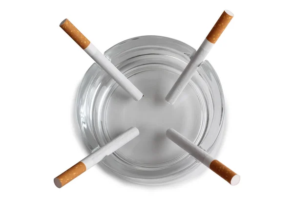 Cigarette in ashtray one — Stock Photo, Image