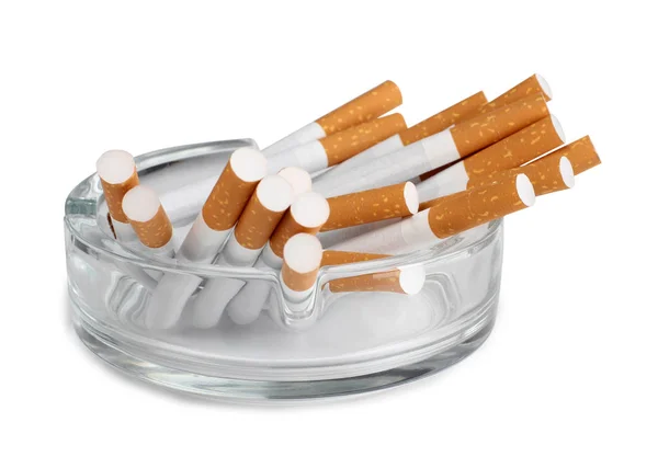 Cigaretu v popelníku tři — Stock fotografie