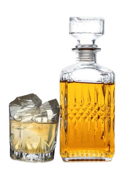 Viski ve buz dört — Stok fotoğraf