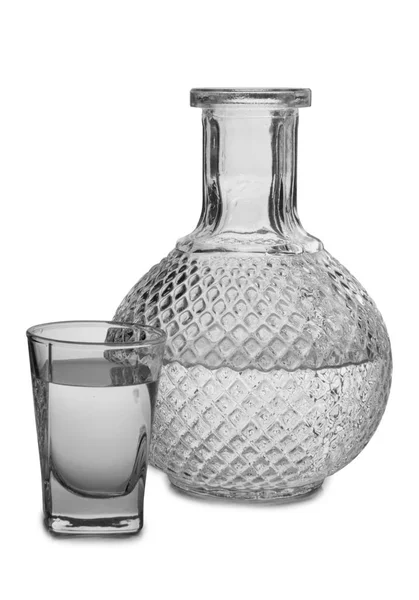 Wodka im Glas sechs — Stockfoto