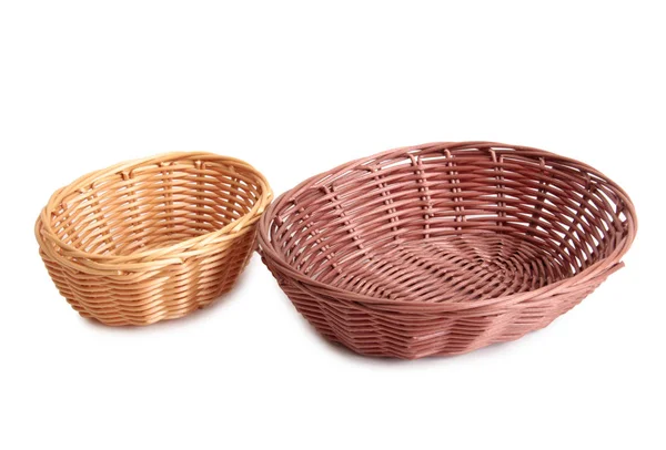 Basket on white four — Stock Photo, Image