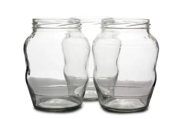 5 空のガラス瓶 — ストック写真