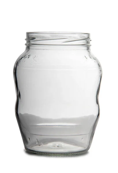 Empty glass jars one — Stock Photo, Image