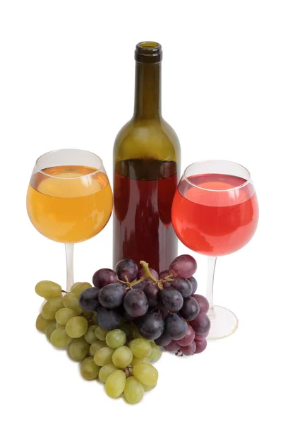 Wine and grapes ten — Stock Photo, Image