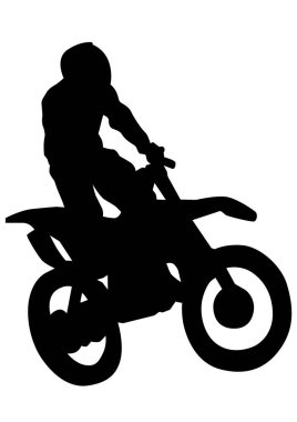 Motorcu beyaz üç sinek