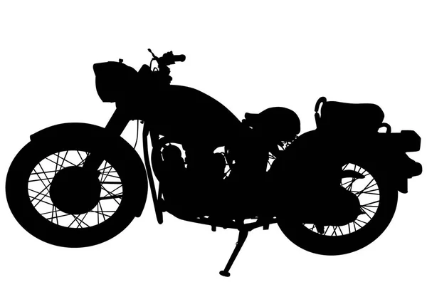 Altes Motorrad eins — Stockvektor