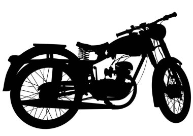 Vintage motorlu bisiklet sekiz