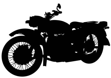 Vintage motorlu bisiklet yedi