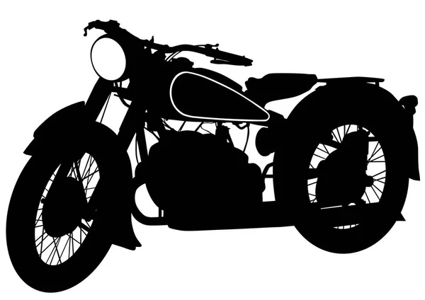 Oldtimer Motorrad eins — Stockvektor