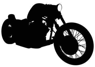 Vintage motor bisiklet dört