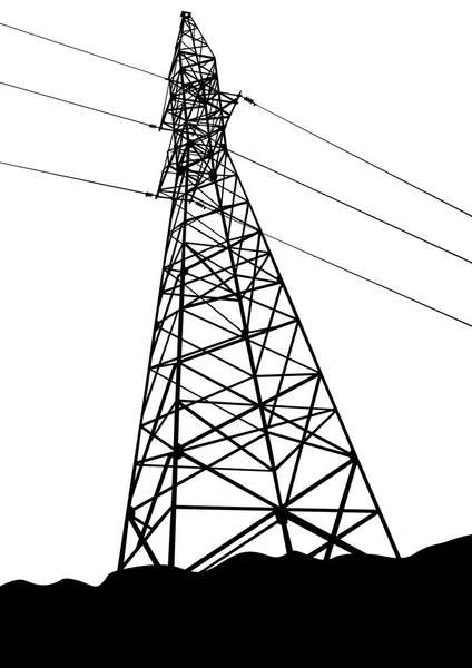 Metal power tower — Stock Vector