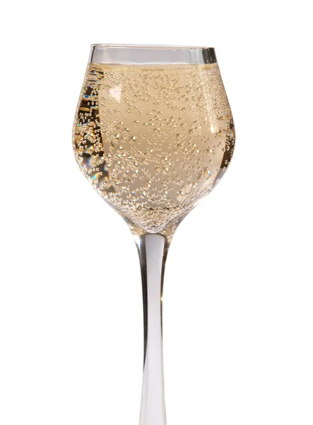 Champagne glass on white one — Stock Photo, Image