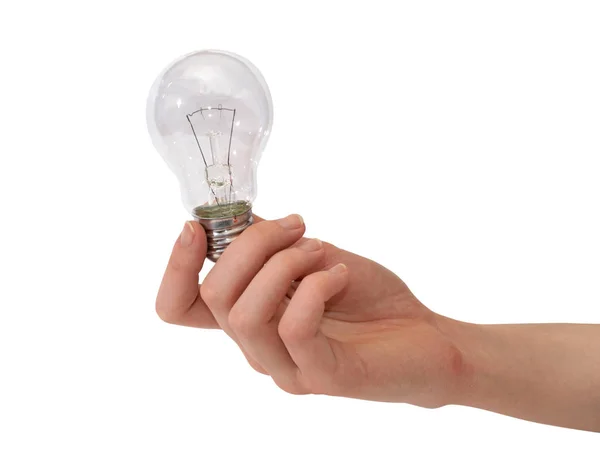 Lámpara en mano femenina uno —  Fotos de Stock