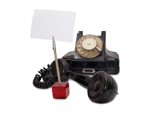Blank and telephone three — Stock Photo, Image