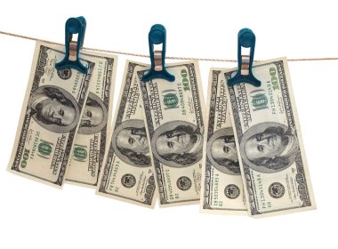 Beyaz beş kağıt dolar