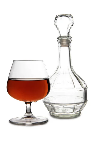 Brandy in glas vijf — Stockfoto