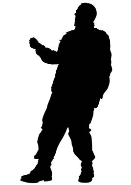 Üstünde beyaz bir asker