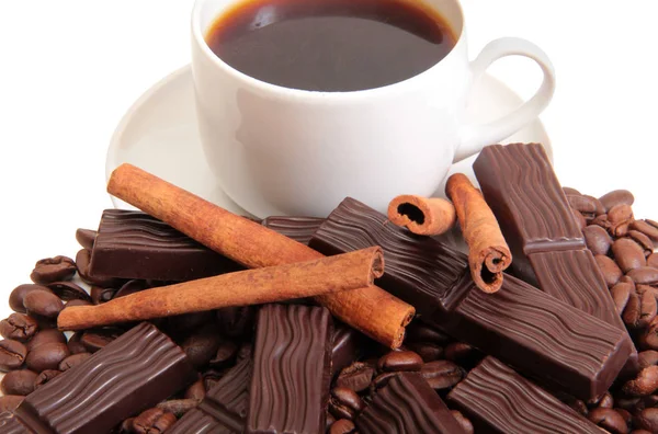 Coffee and chocolate four — Stock Photo, Image