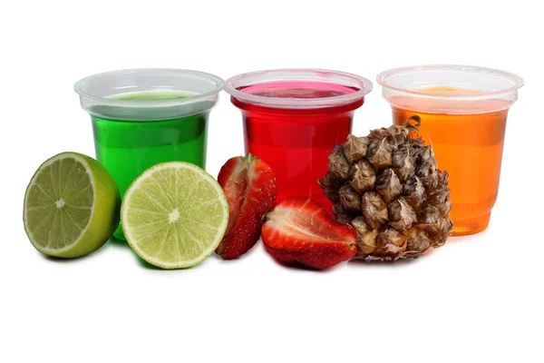 Jam, műanyag pohár, két — Stock Fotó